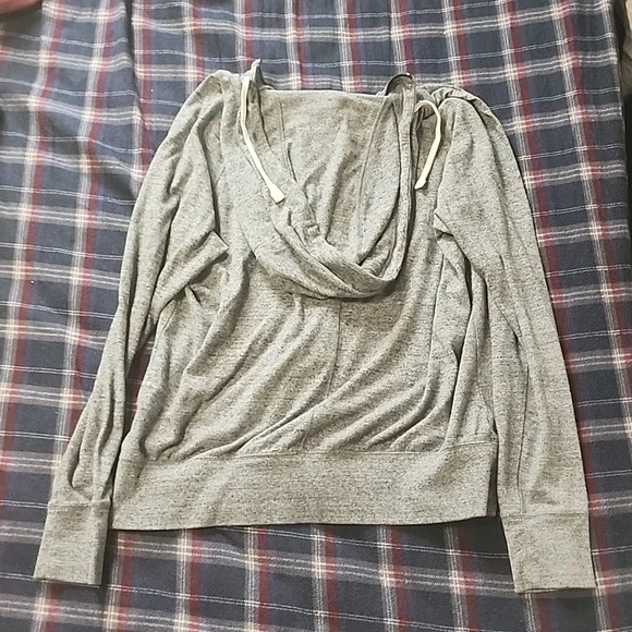 Gray women's Nike zip up hoodie - Picture 4 of 5